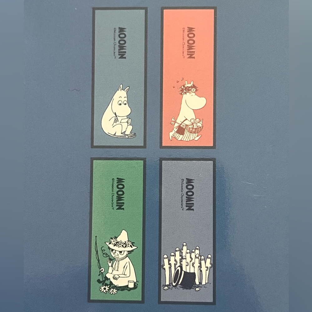 MOOMIN Erasable Pens Pink, Blue, Green & Purple 4 Pack Set NEW NWT NIB - Picture 4 of 4